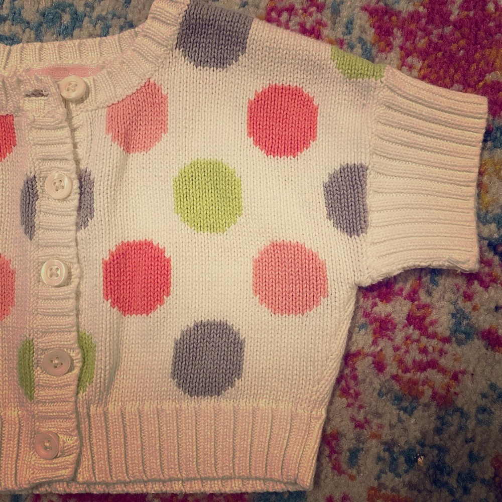 Polka dot Cropped Shrug Sweater 2T - Janie & Jack - Picture 1 of 4
